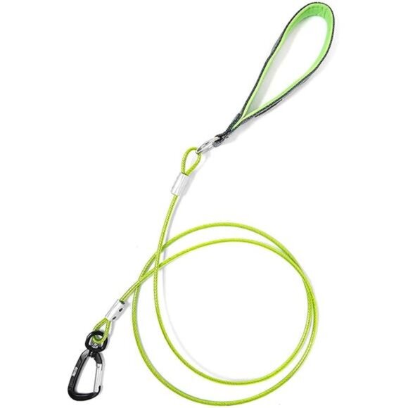 Dog Leash - Anti Biting Pets Leashes - Chew Proof Metal Cable -  Ideal for Large - Picture 7 of 7